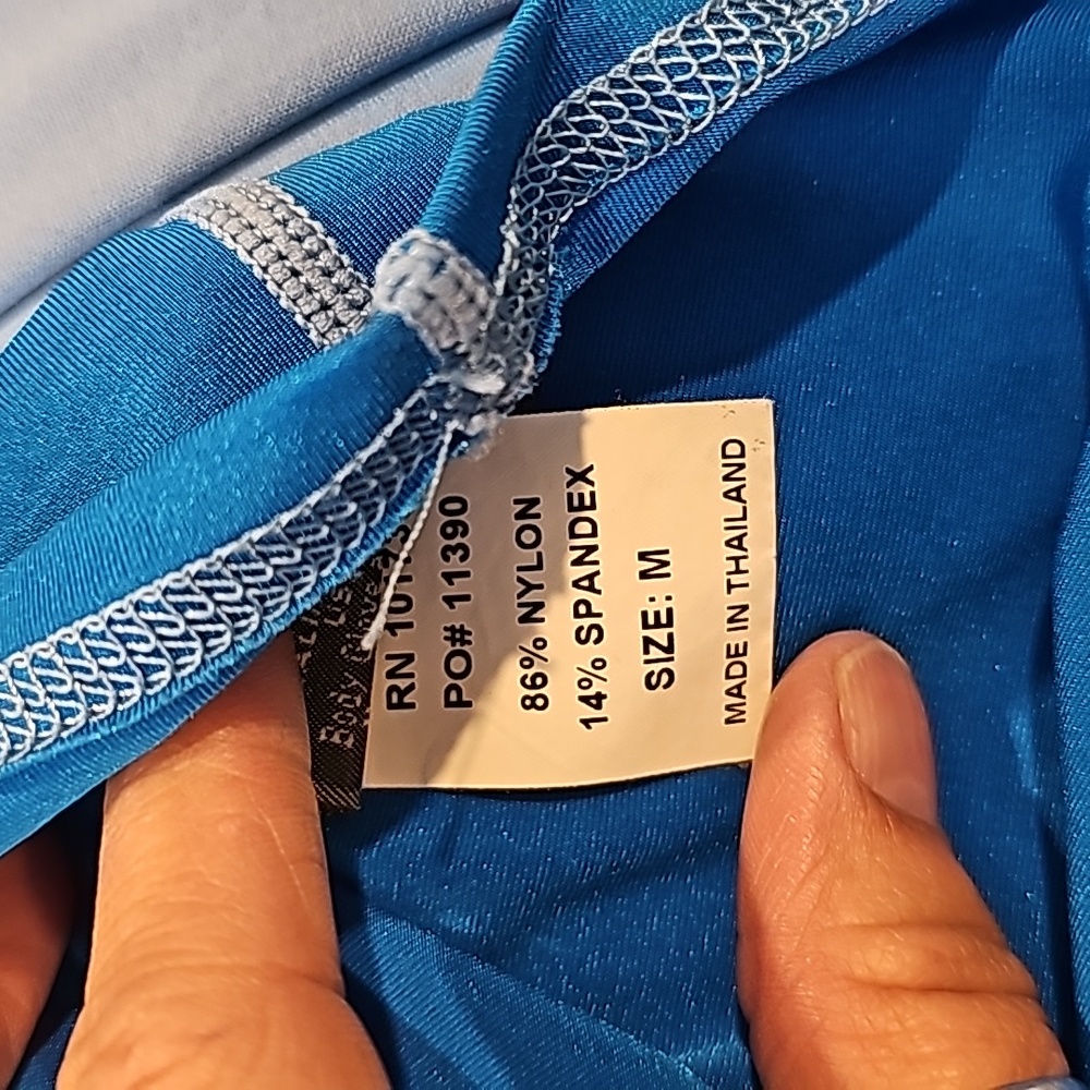 Body glove blue swim shirt uv protection  - womens medium - Picture 7 of 7